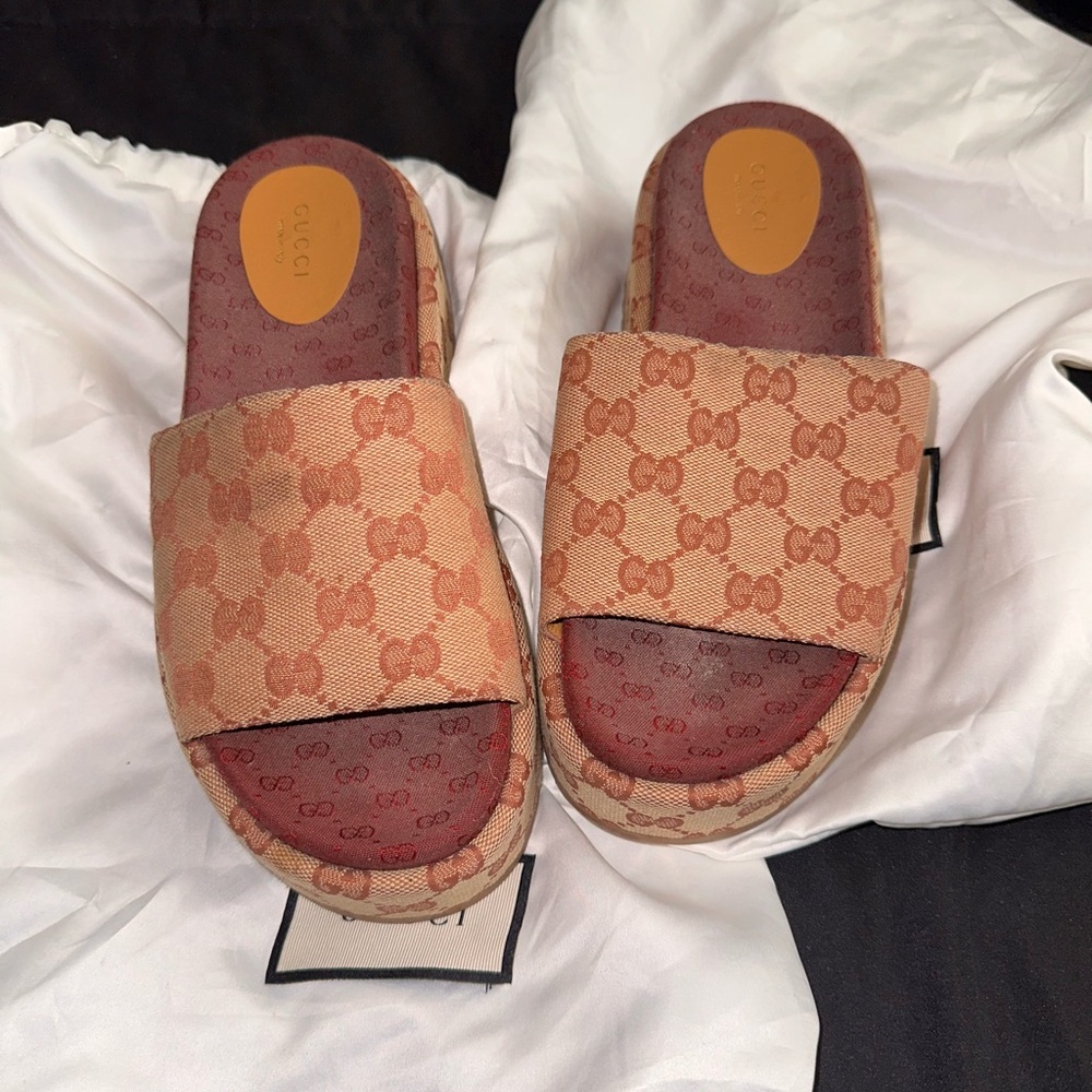 COPY - Gucci Angelina Platform Slide Sandals